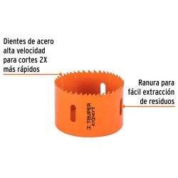 Sierra Copa Bimetálica 3" para Metal y Madera Truper 13101
