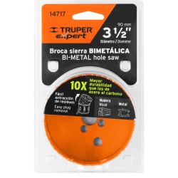 Sierra Copa Bimetálica 3-1/2" para Metal y Madera Truper 14717