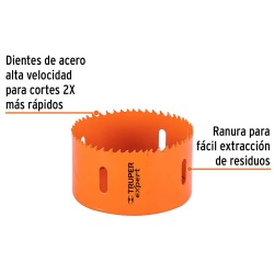 Sierra Copa Bimetálica 3-1/2" para Metal y Madera Truper 14717