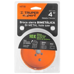 Sierra Copa Bimetálica 4" para Metal y Madera Truper 14718