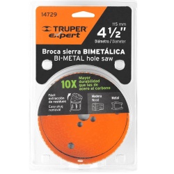 Sierra Copa Bimetálica 4-1/2" para Metal y Madera Truper 14729