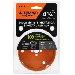 Sierra Copa Bimetálica 4-1/4" para Metal y Madera Truper 14728