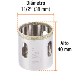 Sierra Copa con Diamante 1-1/2" Borde Continuo Truper 17130