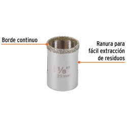 Sierra Copa con Diamante 1-1/8" Borde Continuo Truper 17127