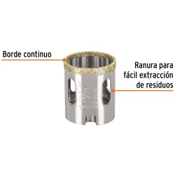 Sierra Copa con Diamante 1-3/8" Borde Continuo Truper 17129