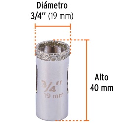 Sierra Copa con Diamante 3/4" Borde Continuo Truper 17124