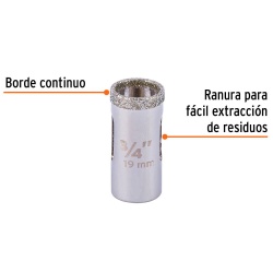 Sierra Copa con Diamante 3/4" Borde Continuo Truper 17124