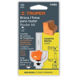 Fresa Bocel Cuarto 1-1/8" x 1/4" con rodaje Truper 11485