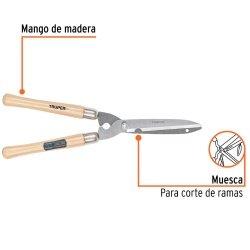 Tijera para Poda Ligera 21" (53 Cm) Mango de Madera Truper 18376
