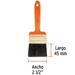 Brocha Profesional de 2-1/2" (6,35 cm) con Mango de Plastico Truper 14484