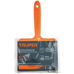 Brocha Profesional de 5" (12,70 cm) con Mango de Plastico Truper 14487