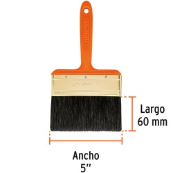 Brocha Profesional de 5" (12,70 cm) con Mango de Plastico Truper 14487