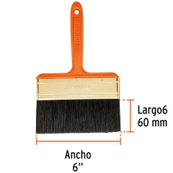 Brocha Profesional de 6" (15,24 cm) con Mango de Plastico Truper 14488