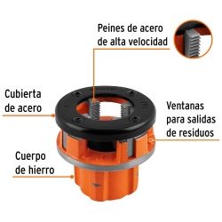 Dado 1" x 11-1/2" NPT para Tarrajas TA-850 y TA-851 Truper 13078