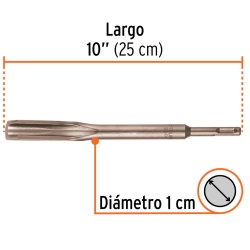 Cincel Hueco para Acanalado SDS Plus 10" x 3/4" Truper 13927