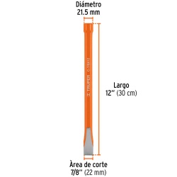 Cincel Corte Frío 7/8" x 12" Truper 12157
