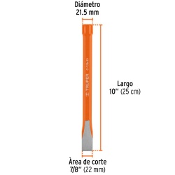 Cincel Corte Frío 7/8" x 10" Truper 12154