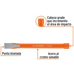 Cincel Corte Frío 7/8" x 10" Truper 12154