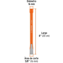 Cincel Corte Frío 5/8" x 8" Truper 12130