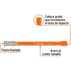 Cincel Corte Frío 5/8" x 8" Truper 12130