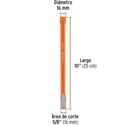 Cincel Corte Frío 5/8" x 10" Truper 12133