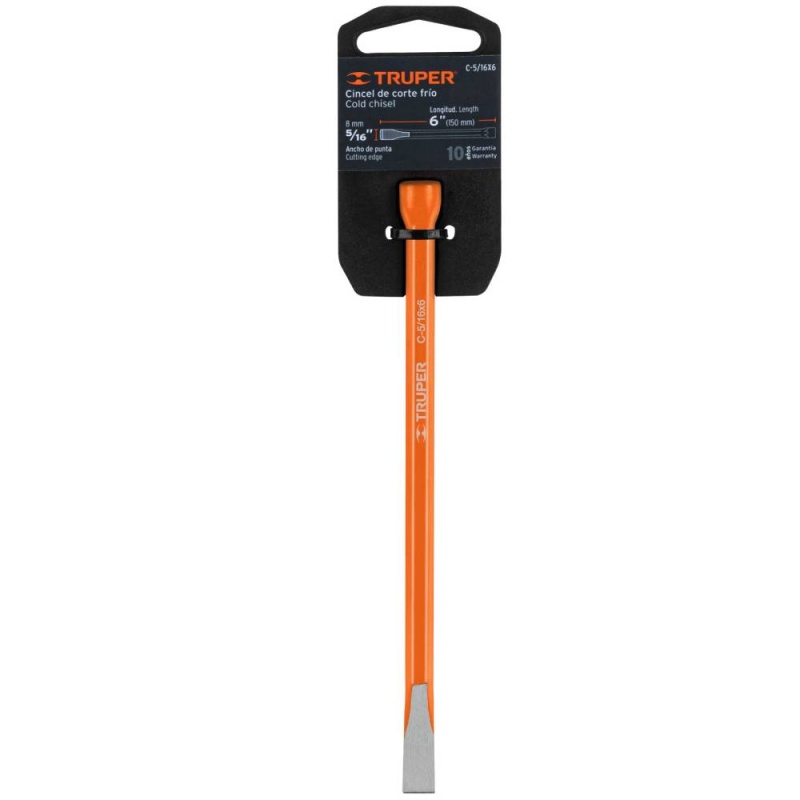 Cincel Corte Frío 5/16" x 6" Truper 12103