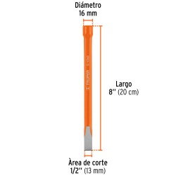 Cincel Corte Frío 1/2" x 8" Truper 12118