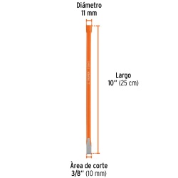 Cincel Corte Frío 3/8" x 10" Truper 12112