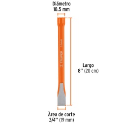 Cincel Corte Frío 3/4" x 8" Truper 12142