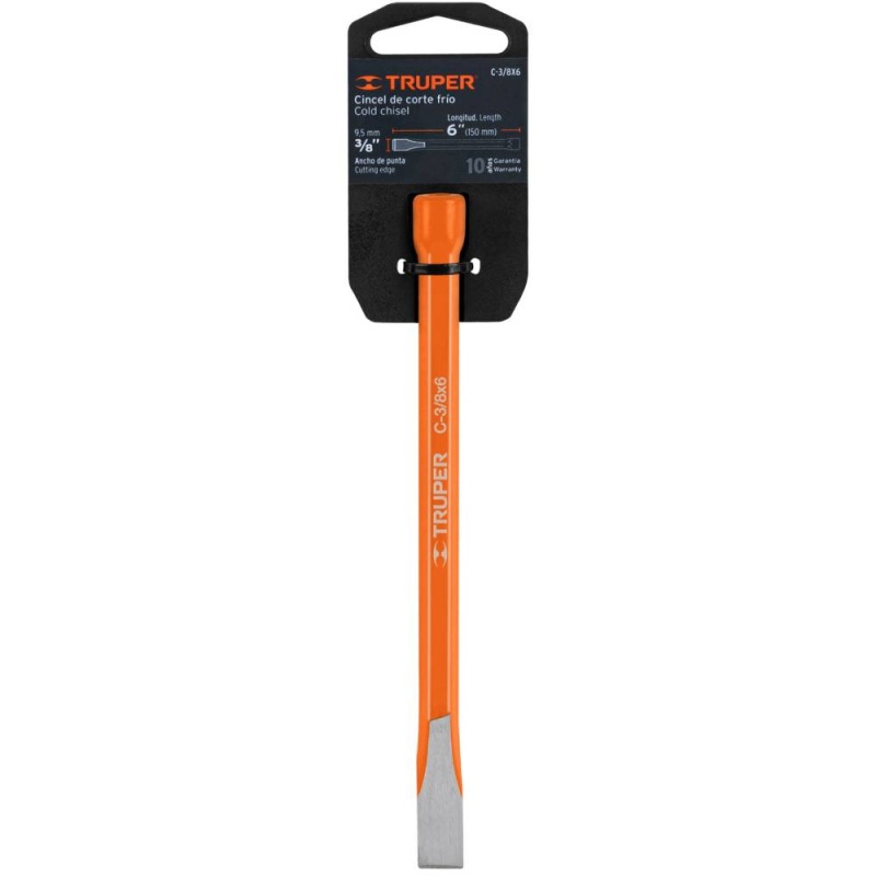 Cincel Corte Frío 3/8" x 6" Truper 12106