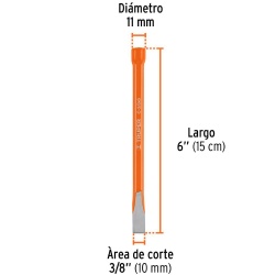 Cincel Corte Frío 3/8" x 6" Truper 12106