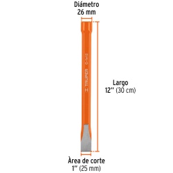 Cincel Corte Frío 1" x 12" Truper 12166