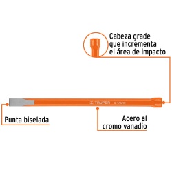 Cincel Corte Frío 1/2" x 10" Truper 12121