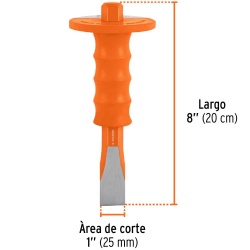 Cincel Corte Frío Con Grip 1" x 8" Truper 12276