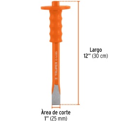 Cincel Corte Frío Con Grip 1" x 12" Truper 12181