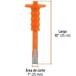Cincel Corte Frío Con Grip 1" x 10" Truper 12273