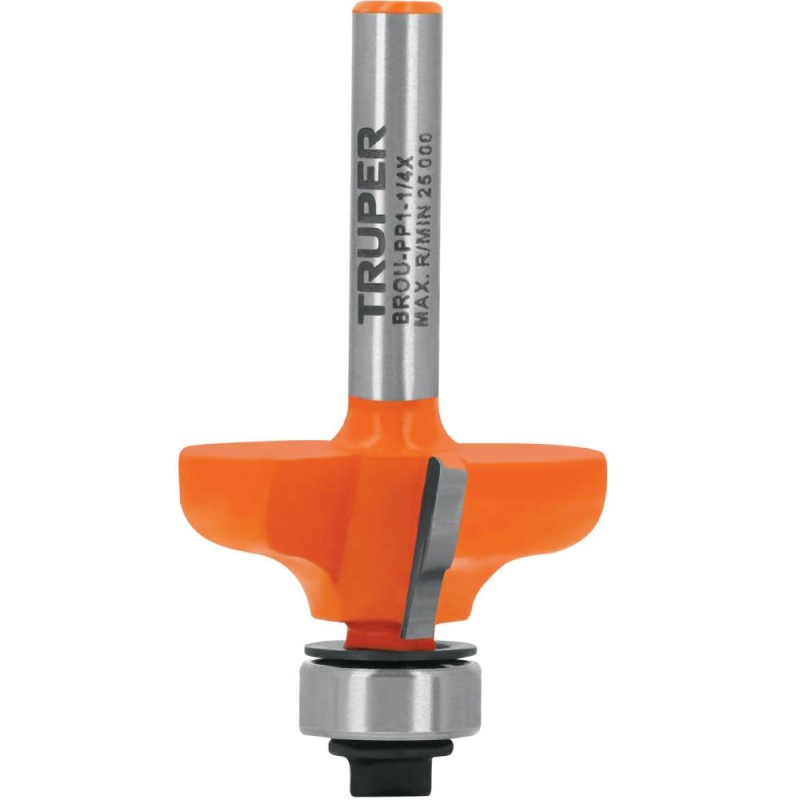 Fresa de Carburo 1-1/4" x 1/4" con Rodaje Pecho Paloma Truper 102727