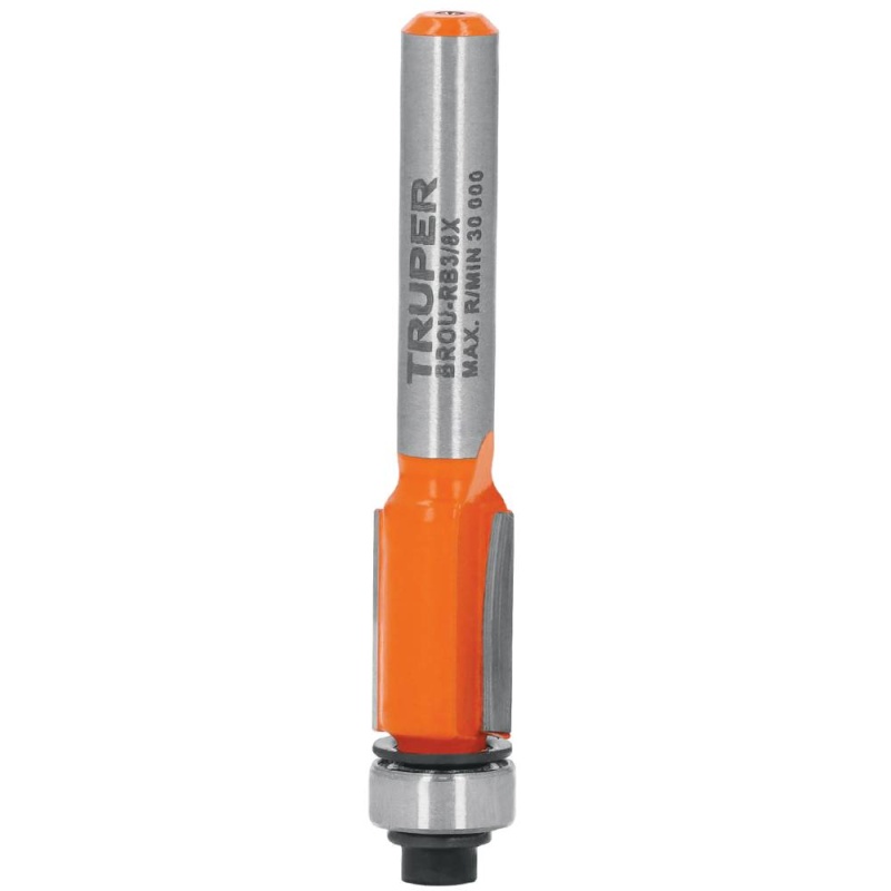 Fresa de Carburo 3/8"x 1/4" con Rodaje Corte Recto Truper 102721