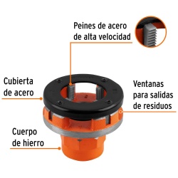 Dado 2" x 11-1/2" NPT para Tarrajas TA-850 y TA-851 Truper 13084