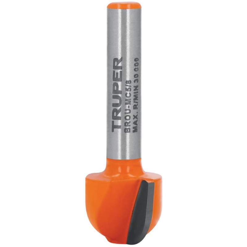 Fresa de Carburo 5/8" x 1/4" Media Caña Truper 102722
