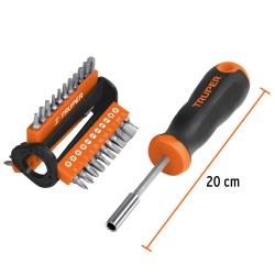 Desarmador Multipunta 1/4"con 33 puntas Intercambiables Truper 13595