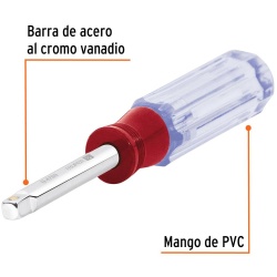 Desarmador de 7" para Dados Encastre 1/4" Truper 13221