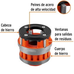 Dado 1-1/4" x 11-1/2" NPT para Tarrajas TA-852X Truper 14504